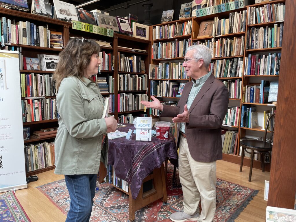 Author and Friend at Book Signing