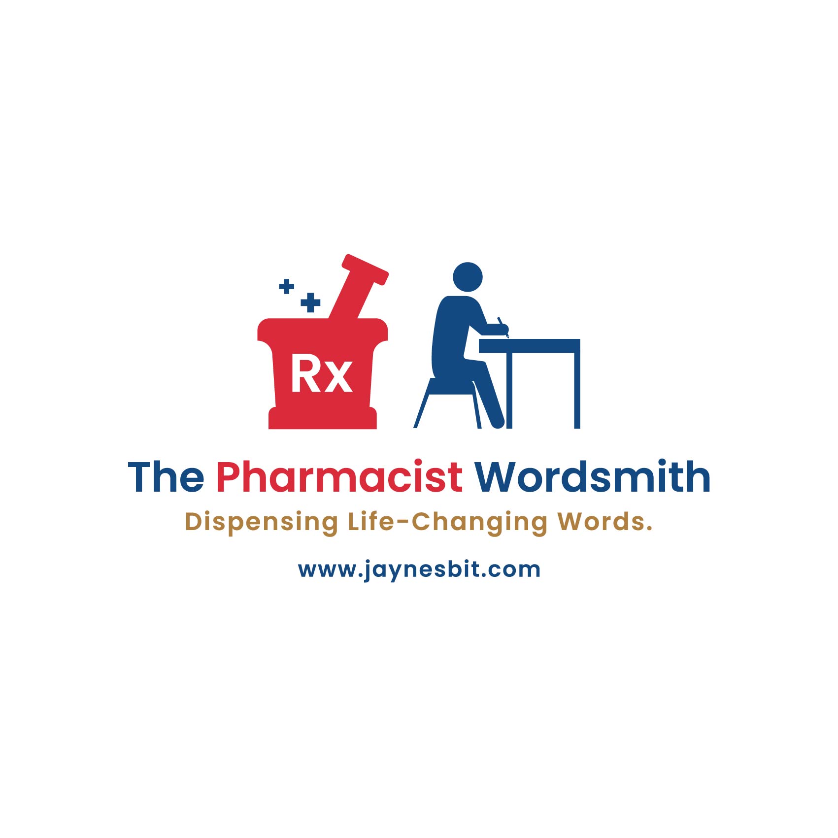 The Pharmacist Wordsmith logo